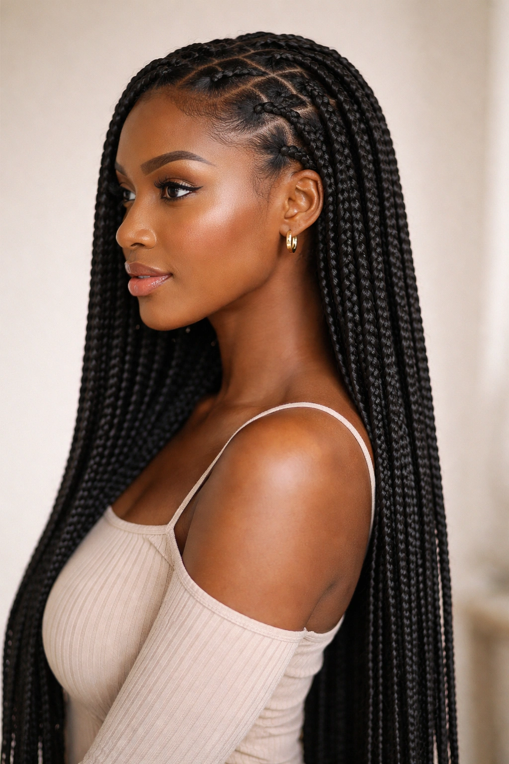 Classic Protective Box Braids inspiration photo