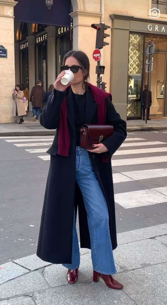 Burgundy Boots for Everyday Autumn Styling maroon outfit