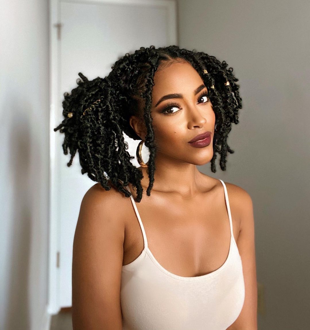 Big Voluminous Crochet Afro - crochet braid hairstyle