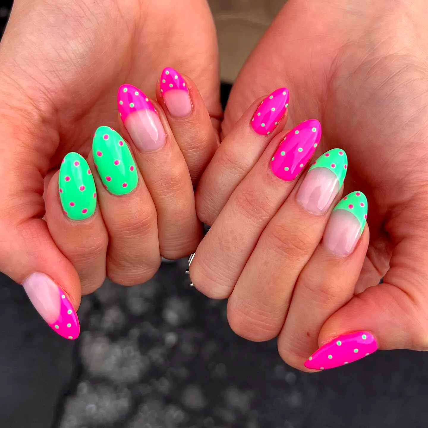 Polka Dot Party Nails