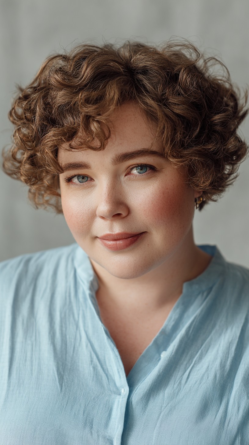Delicate ash blonde tendril bob