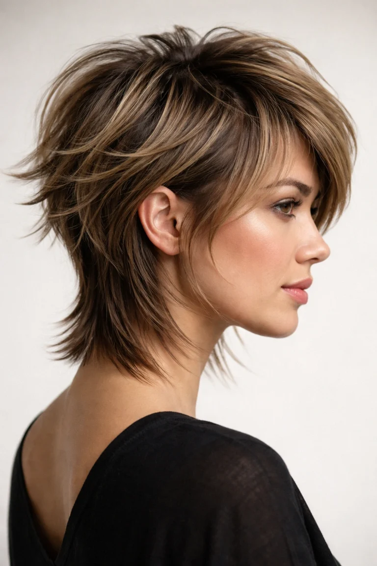 Short Disconnected Layers with Beautiful Movement layered hairstyle