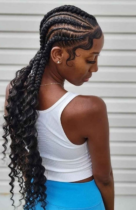 Goddess Feed-In Braids hairstyle inspiration photo