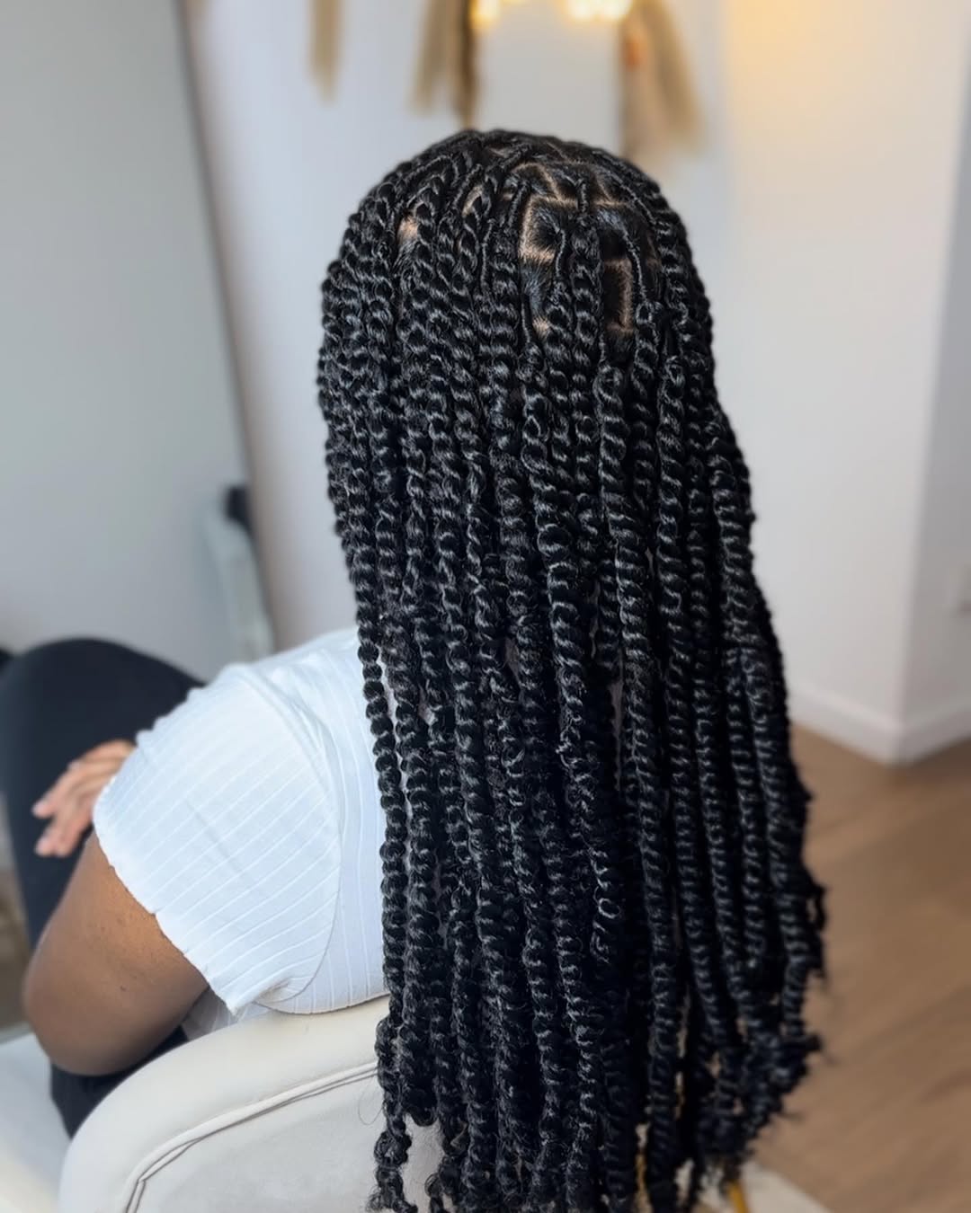 Long Waist-Length Twists hairstyle