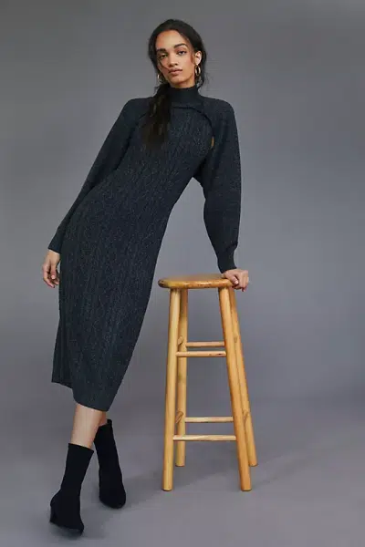 Knit Midi Dress for Easy Day-to-Night Styling styling dress idea