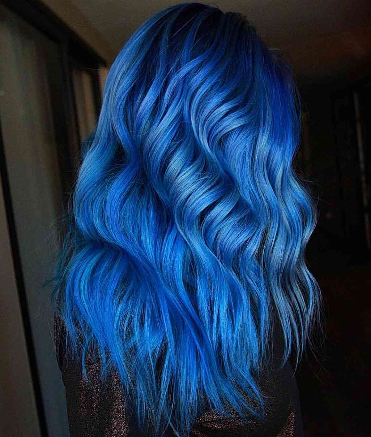 Electric Blue Balayage hairstyle photo