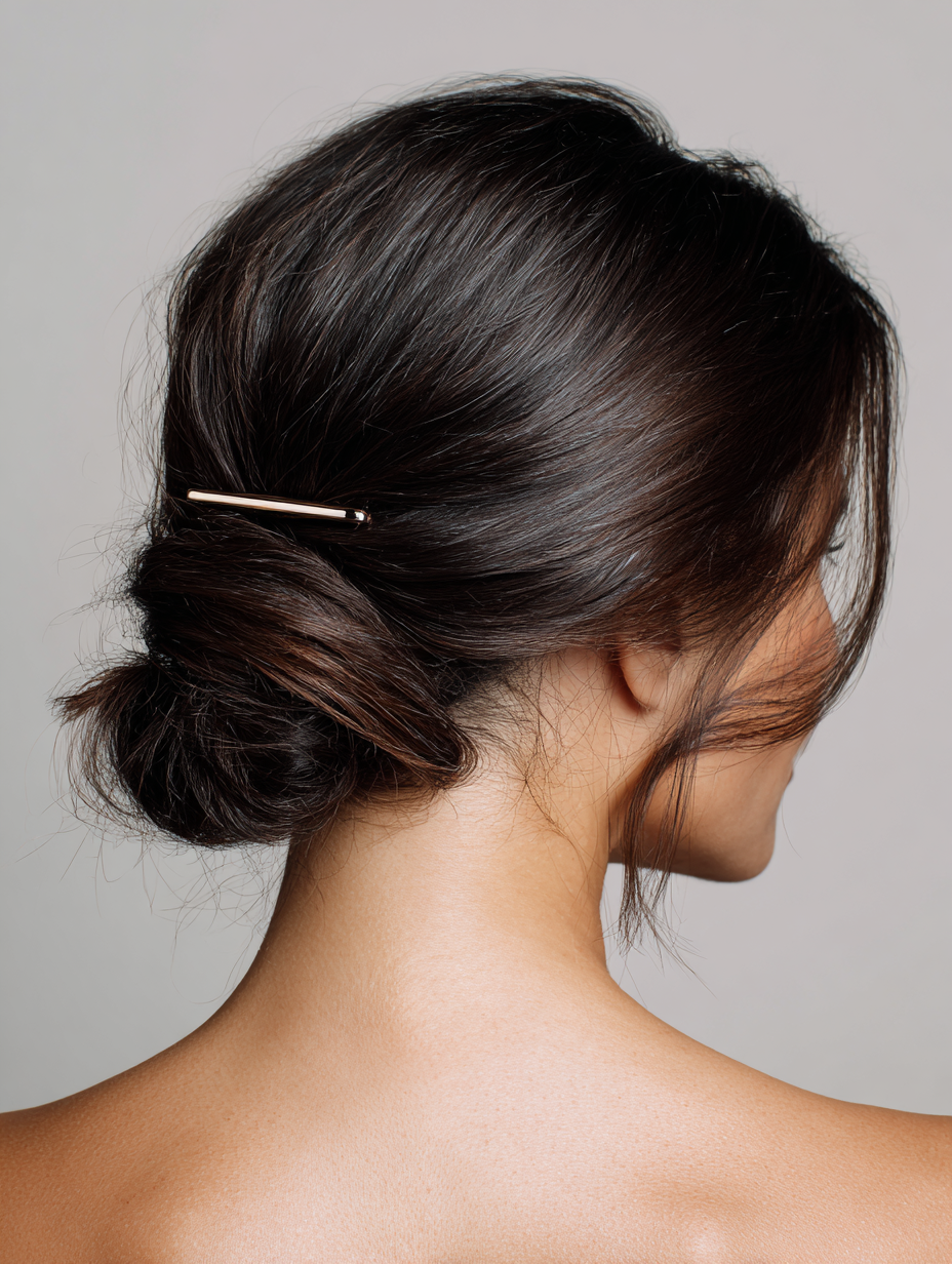 Elegant claw clip twist hairstyle