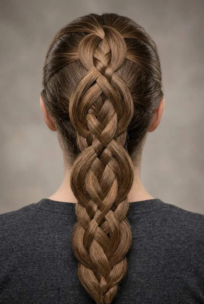 Infinity Braid hairstyle inspiration photo