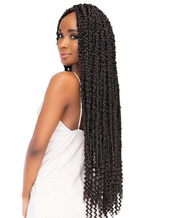 Spring Twist Crochet Curls - crochet braid hairstyle