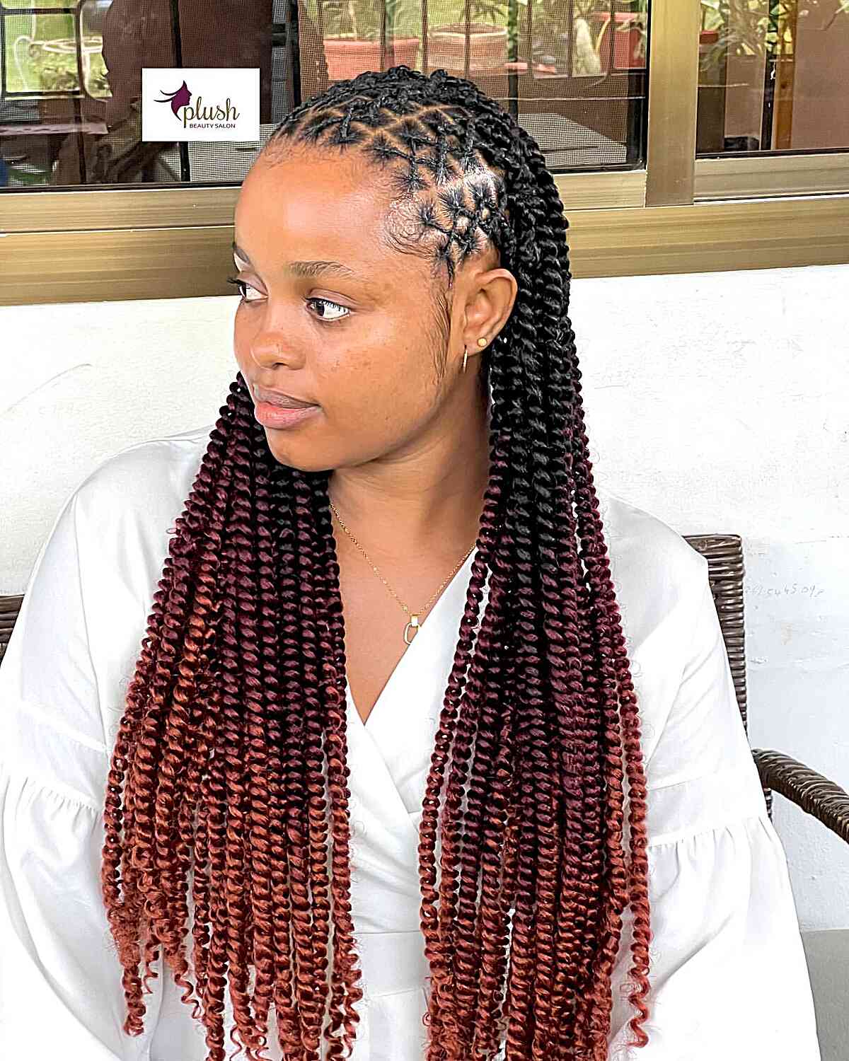 Spring Twists Worn as a Braided Alternative braiding hair idea