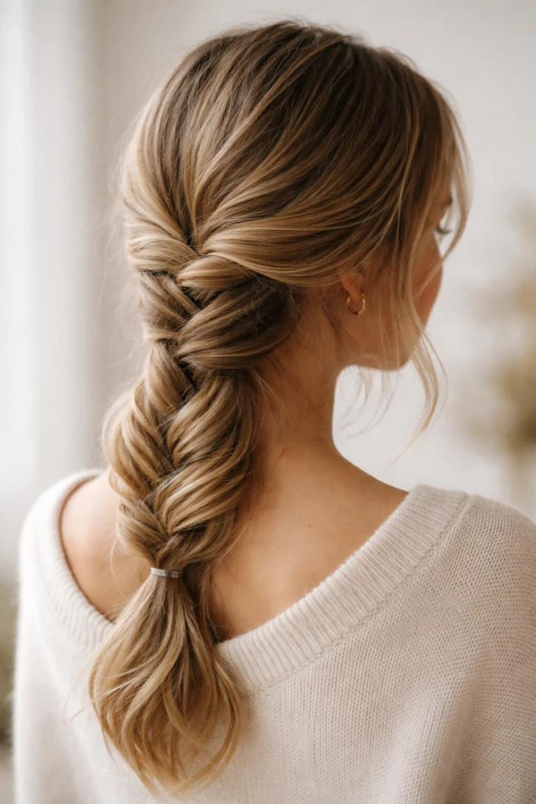 Wrapped Low Braid hairstyle photo