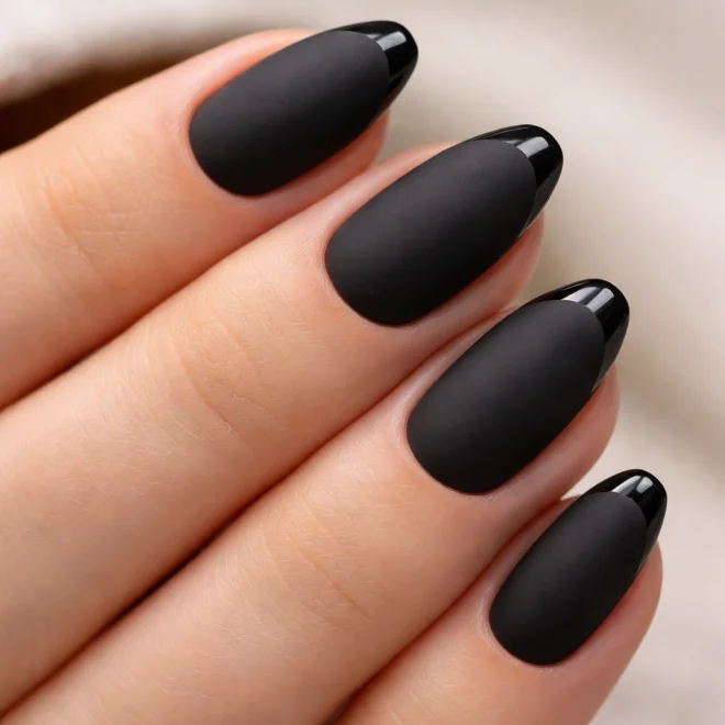 Matte Black with Glossy Tips photo