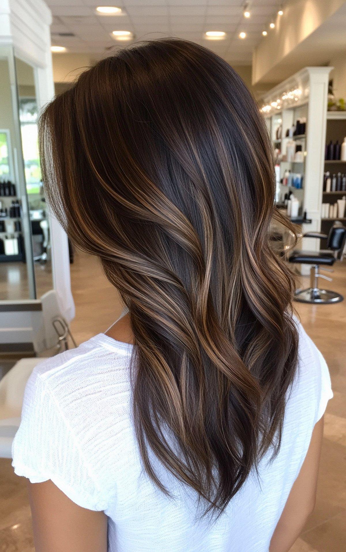 Espresso Gloss Color hairstyle