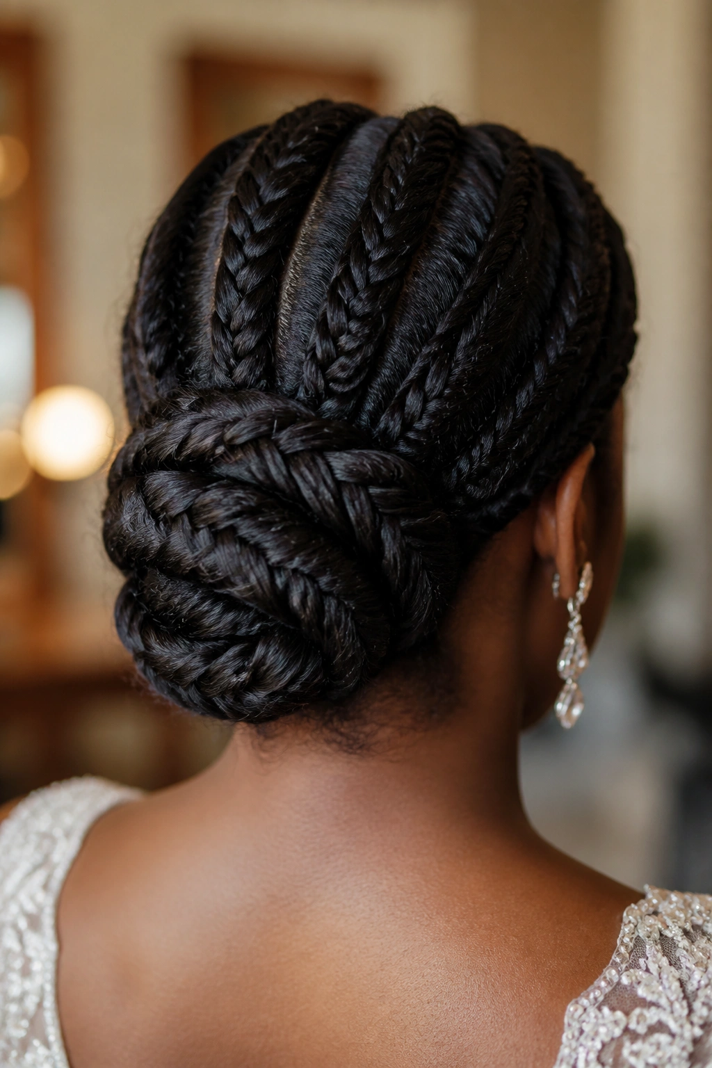 Jet Black Fishtail Braid
