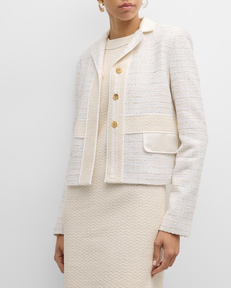 Cream Wool Blazer Dress - winter wedding guest outfit