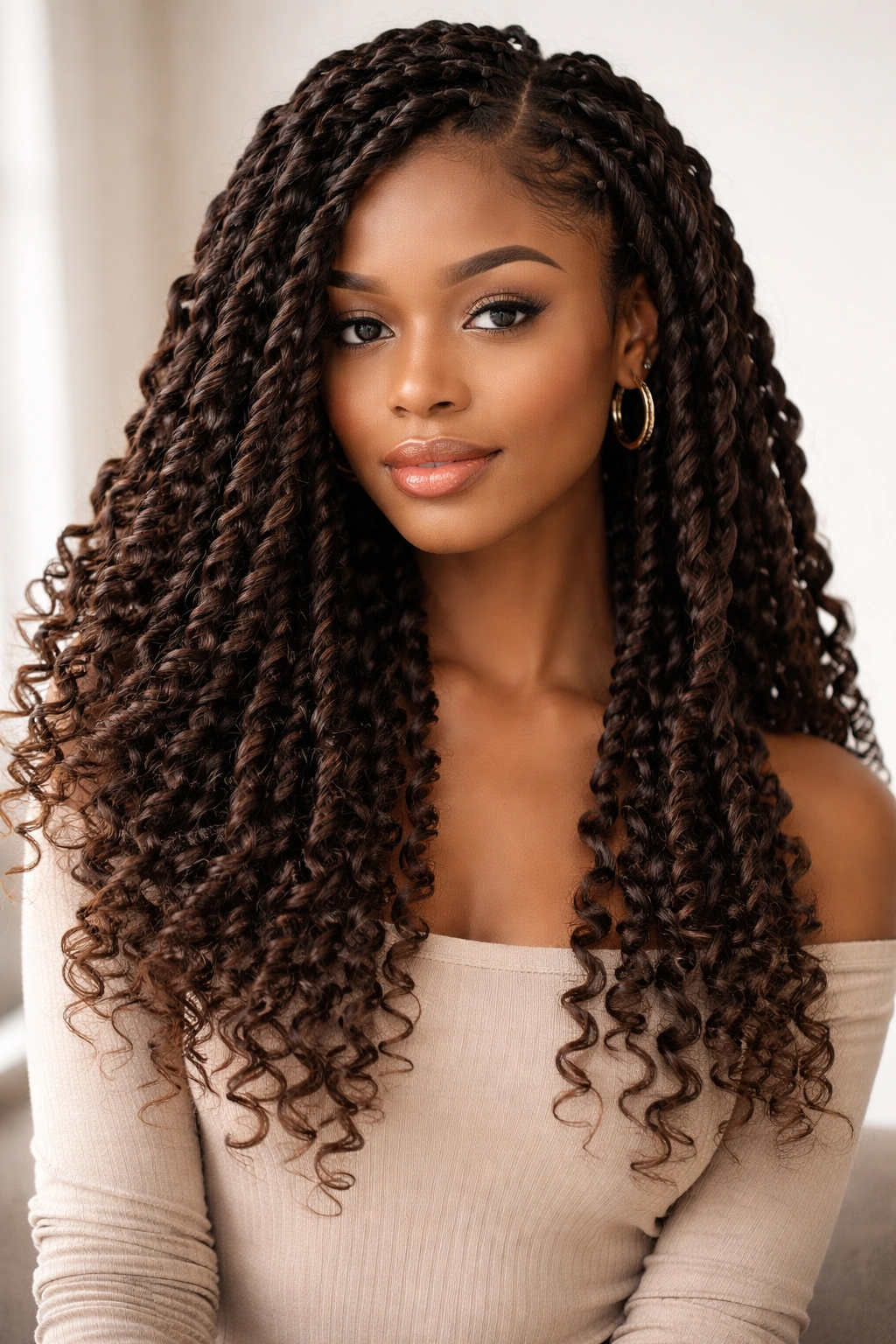 Jumbo Passion Twists - crochet braid hairstyle