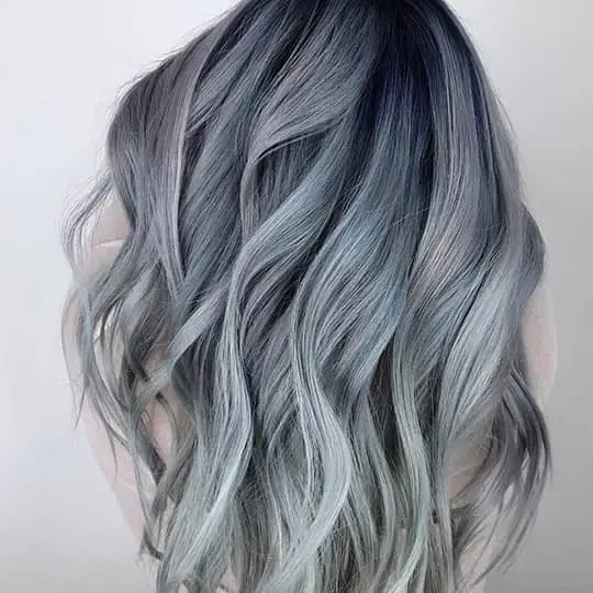 Slate Blue Gray Blend hairstyle photo