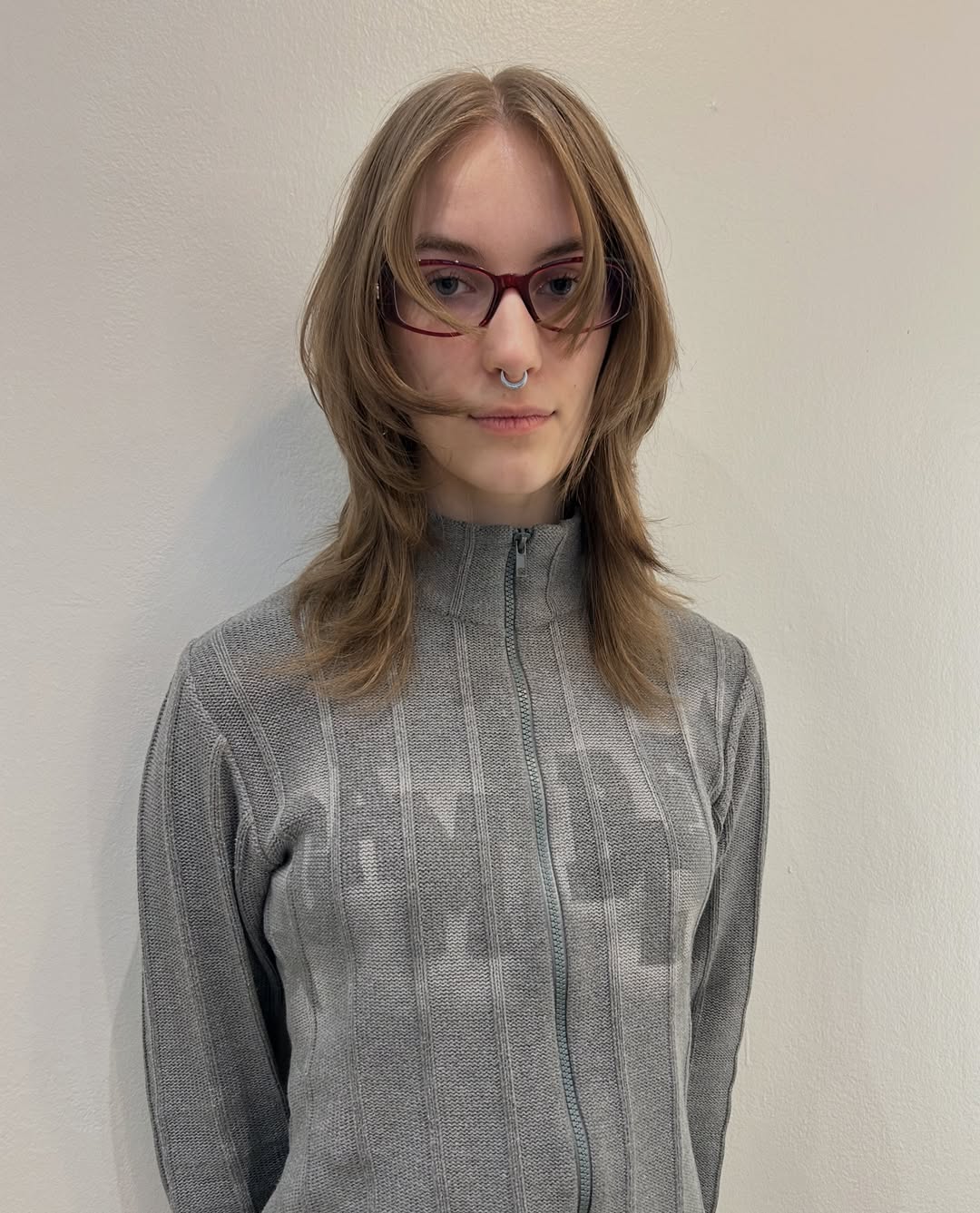 Subtle Ash Blonde Wolf Cut with Delicate Layers wolf cut hair
