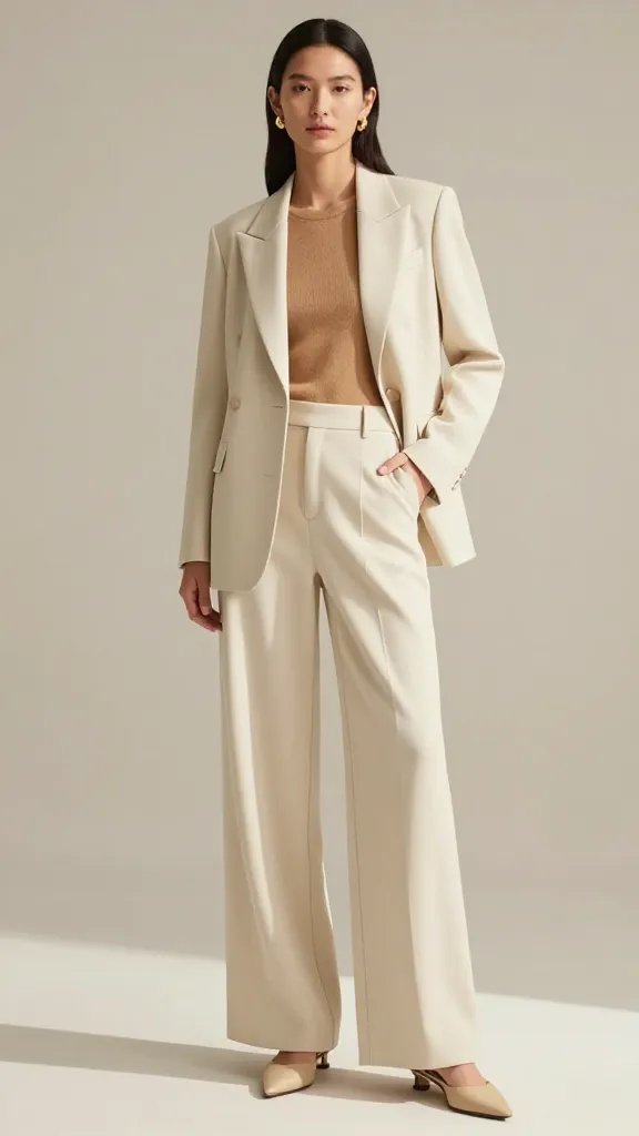 Tan Blazer in One Warm Palette blazer outfit