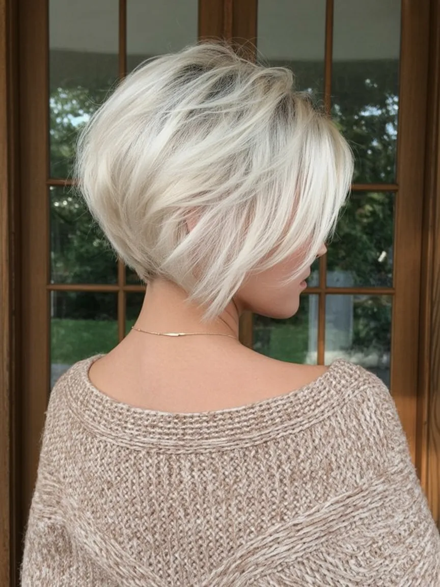 Fuller-looking french bob haircut for thin hair