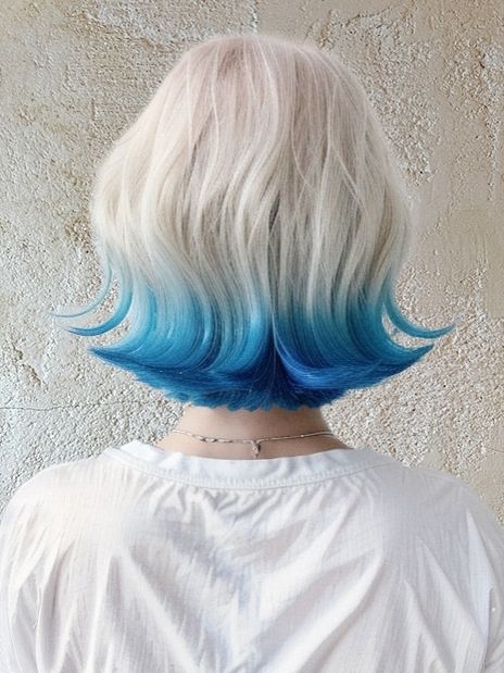 Pastel Blue Ends hairstyle photo